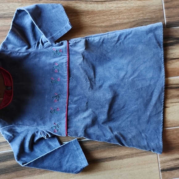 NWT 24 mos Grey Velvet Dress with Hat - Picture 5 of 16